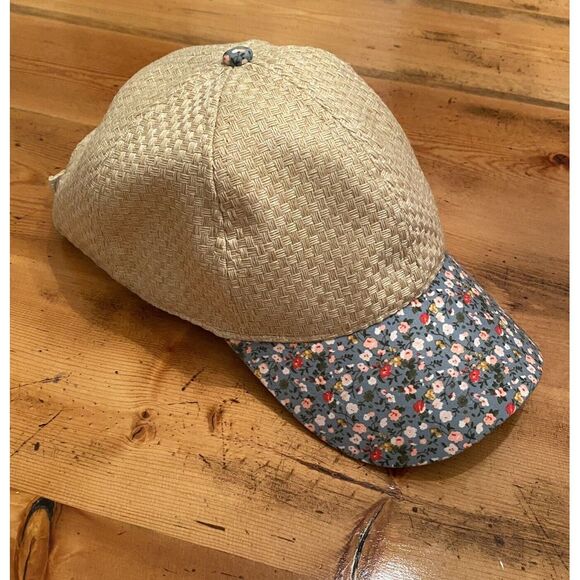 Bioworld Floral And Woven Hat - Picture 1 of 7